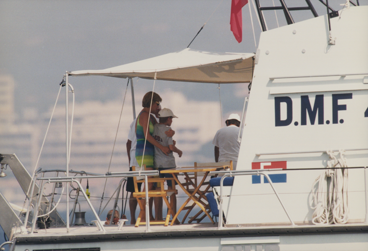 Diana & Prince Harry onboard M/Y Cujo